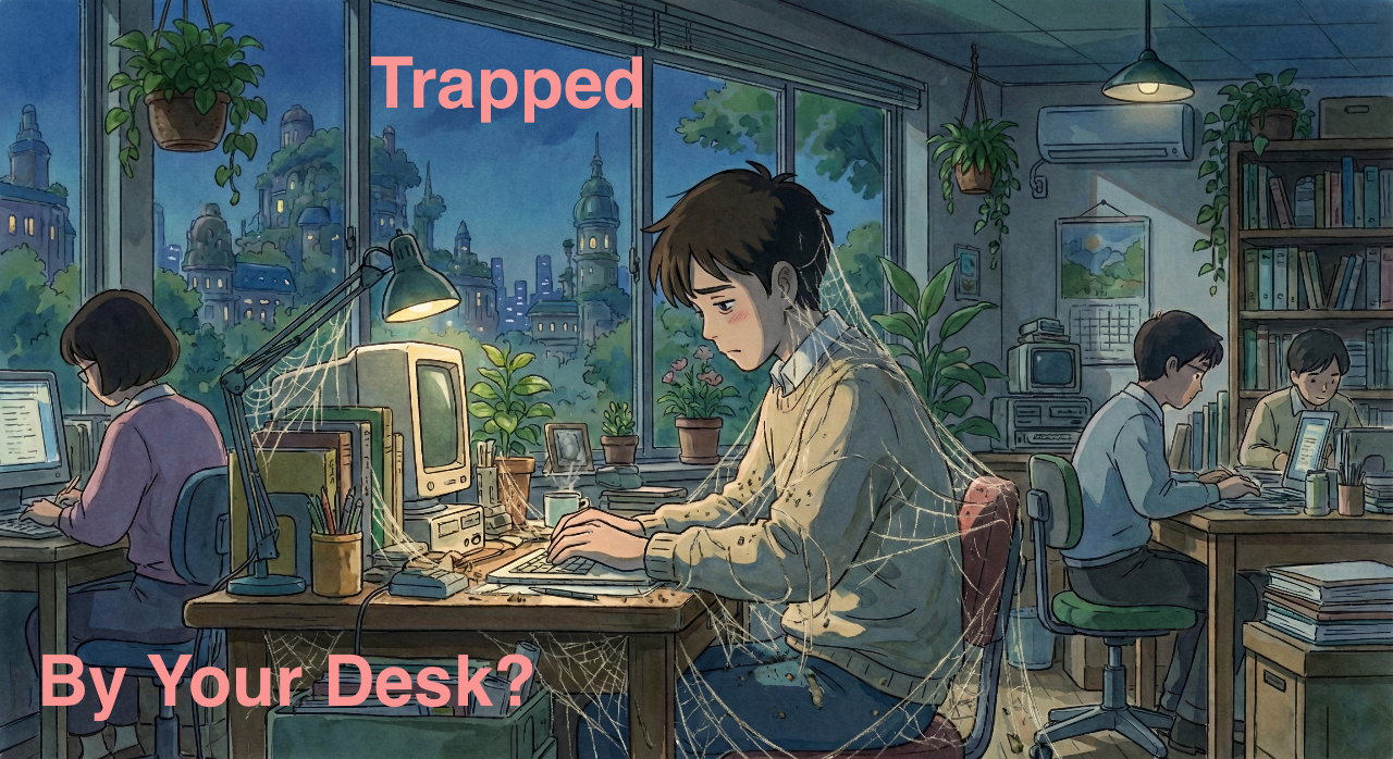 Working all day without exercise breaks